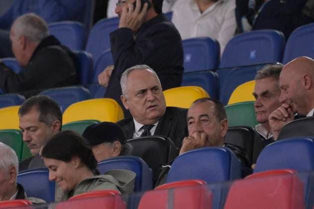Claudio Lotito during the Uefa Europa League soccer match between SS Lazio and Nice at the Rome s Olympic stadium, Italy - Thursday , October 03, 2024. - Soccer  Copyright: xFabrizioxCorradetti LaPressex