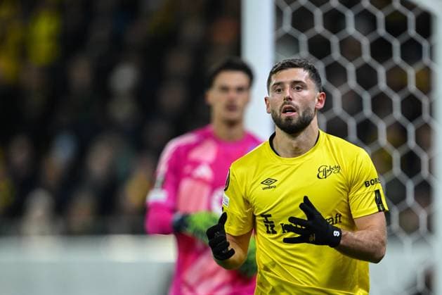 241003 Arber Zeneli of Elfsborg during the UEFA Europa League between Elfsborg and Roma on October 3, 2024 in Boras. Photo: Jörgen Jarnberger BILDBYRAN COP 112 JJ0405 fotboll, football, soccer, fotball,uefa europa league,elfsborg,r Copyright: JÖRGENxJARNBERGER BB241003JJ030