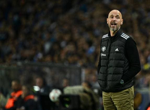 Manchester United, ManU manager Erik ten Hag looks dejected Porto v Manchester United, UEFA Europa League, Group Stage, Football, Estadio do Dragao, Porto, Portugal, 03 Oct 2024 EDITORIAL USE ONLY No use with unauthorised audio, video, data, fixture lists, club league logos or live services. Online in-match use limited to 120 images, no video emulation. No use in betting, games or single club league player publications.  Copyright: xZedxJameson Shutterstockx 14750815ed