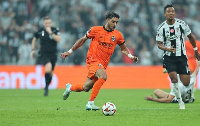 03.10.2024, Fussball UEFA Europa League, Besiktas JK Istanbul - Eintracht Frankfurt, emonline, emspor, v.l., Omar Marmoush (Eintracht Frankfurt) DFL DFB REGULATIONS PROHIBIT ANY USE OF PHOTOGRAPHS AS IMAGE SEQUENCES AND OR QUASI-VIDEO. xdcx Copyright: HMBxMedia