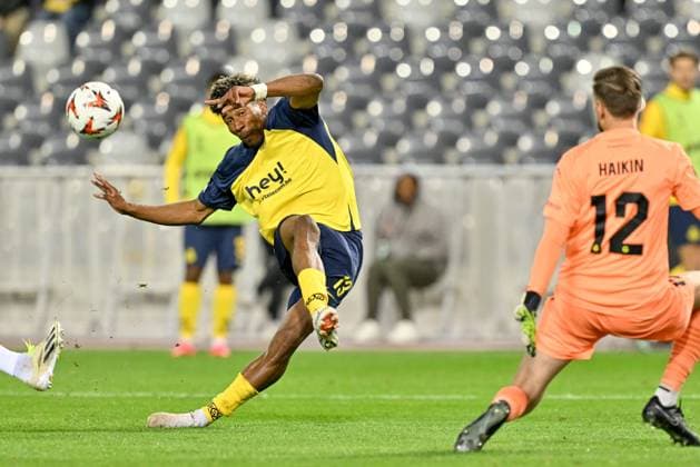 241002 Royale Union Saint-Gilloise vs FK Bodo Glimt Kevin Rodriguez (13) of Union pictured in action during the Europa League matchday 2 in the league phase game in the 2024-2025 season between Royale Union Saint-Gilloise and FK Bodo Glimt on October 3 , 2024 in Brussels, Belgium. (Photo by David Catry Isosport ) BRUSSELS BELGIUM  Copyright: xx 482620