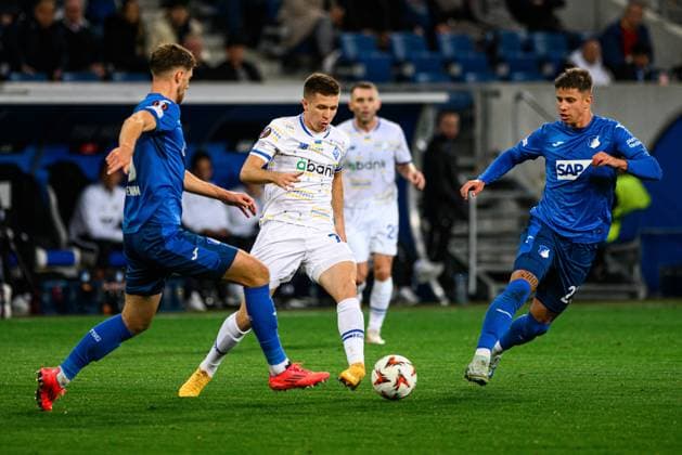 SINSHEIM, GERMANY - 3 OCTOBER, 2024: The UEFA Europa League match between TSG Hoffenheim vs FC Dynamo Kyiv at Pre Zero (Rhein Neckar) Arena  Copyright: xVItaliixKliuievx