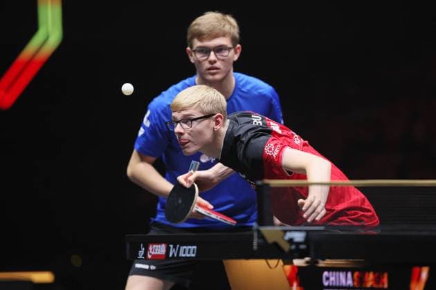 Bilder des Jahres 2024, Sport 10 Oktober Sport Themen der Woche KW40 Sport Bilder des Tages BEIJING, CHINA - OCTOBER 04: Alexis Lebrun of France and Felix Lebrun of France compete in the Men s Doubles Semifinal match against Wang Chuqin and Liang Jingkun of China on day 9 of the 2024 World Table tennis, Tischtennis (WTT) China Smash at Shougang Park on October 4, 2024 in Beijing, China.  Copyright: xVCGx 111521858317