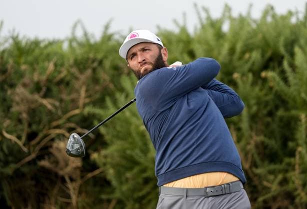 Jon Rahm on the 5th tee. Alfred Dunhill Links Championship 2024, Day Two, Golf, Kingsbarns, Scotland, UK - 04 Oct 2024  Copyright: xStuartxWallace Shutterstockx 14751991ax