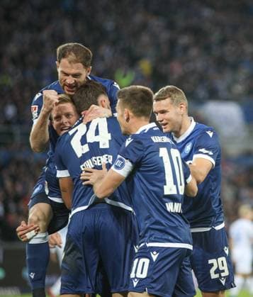 Karlsruher SC vs. SV Darmstadt 98, Fussball, 2. Liga, 8. Spieltag, 2024 2025, 04.10.2024 , DFL REGULATIONS PROHIBIT ANY USE OF PHOTOGRAPHS AS IMAGE SEQUENCES AND OR QUASI-VIDEO. Karlsruher SC vs. SV Darmstadt 98, Fussball, 2. Liga, 8. Spieltag, 2024 2025, 04.10.2024 Karlsruhe