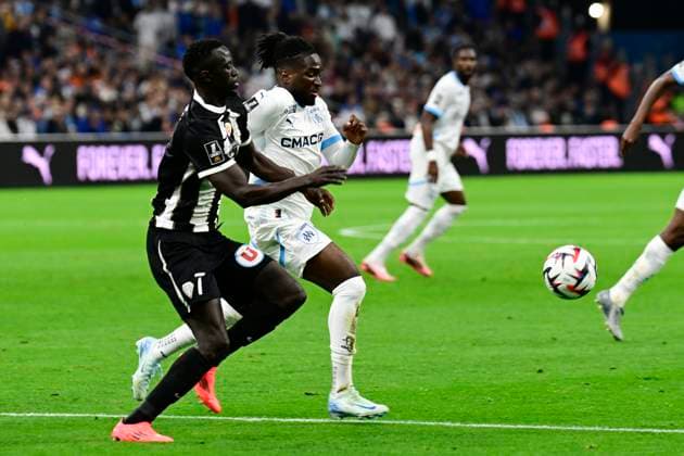 L Olympique de Marseille reçoit l Angers Sporting Club de l Ouest dans le cadre de sixième journée de Ligue 1 McDonald s à l Orange Vélodrome, le 04 octobre 2024. Jonathan Rowe (OM) FOOTBALL : Olympique de Marseille VS Angers SCO - Ligue 1 - 04 10 2024 WilliamCannarella Panoramic 