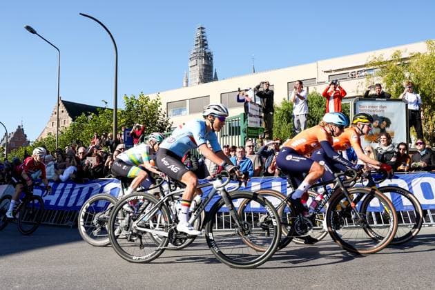UCI Gravel World Champions Women 2024 LEUVEN, BELGIUM - OCTOBER 05 : Cant Sanne (BEL) during the 3th UCI Gravel World Championships Women race with start in Halle and finish in Leuven on October 05, 2024 in Leuven, Belgium, 05 10 2024  Copyright: xTomasxSiskx