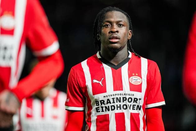 EINDHOVEN - Johan Bakayoko of PSV Eindhoven during the Dutch Eredivisie match between PSV Eindhoven and Sparta Rotterdam at Phillips Stadium on Oct. 5, 2024 in Eindhoven, Netherlands. ANP TOBIAS KLEUVER Dutch Eredivisie 2024 25 xVIxANPxSportx xxANPxIVx 510172544 originalFilename: 510172544.jpg