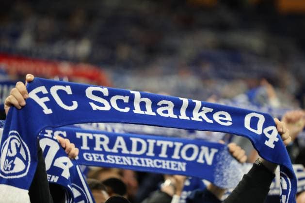 Fans des FC Schalke 04 beim Spiel der 2. BL (Saison 2024 25) FC Schalke 04 - Hertha BSC Copyright: Thomas Pakusch