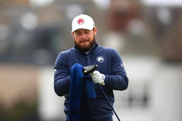 6th October 2024; The Old Course at St Andrews, Fife, Scotland; Alfred Dunhill Links Golf Championship, Final Round; Tyrrell Hatton of England wipes his driver as he walks off the second tee of the Old Course, St Andrews, during the final round of the Dunhill Links Championship  ActionPlus12700847 DavidxYoung