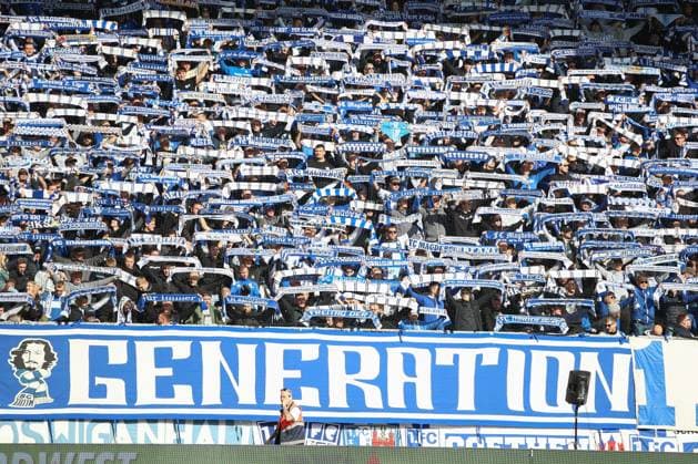 06.10.2024, xgox, Fussball - 2.Bundesliga, 1.FC Magdeburg - SpVgg Greuther Fuerth emspor, v.l. Symbolfoto, Symbolbild, Fans, Zuschauer, Publikum, Magdeburg (DFL DFB REGULATIONS PROHIBIT ANY USE OF PHOTOGRAPHS as IMAGE SEQUENCES and or QUASI-VIDEO) Magdeburg