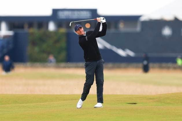 6th October 2024; The Old Course at St Andrews, Fife, Scotland; Alfred Dunhill Links Golf Championship, Final Round; Nicolas Colsaerts of Belgium hits a shot from the fairway on the second hole of the Old Course, St Andrews, during the final round of the Dunhill Links Championship  ActionPlus12700935 DavidxYoung