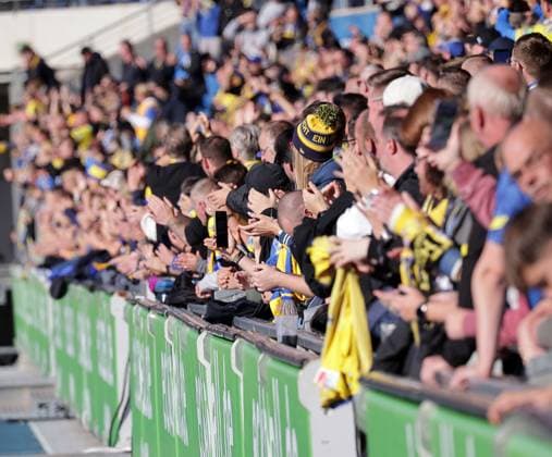 Eintrachtfans Fussball, Herren, Saison 2024 2025 2.BL, Eintracht Stadion, Eintracht Braunschweig gegen Hannover 96, Niedersachsenderby, 2-0 DFL REGULATIONS PROHIBIT ANY USE OF PHOTOGRAPHS AS IMAGE SEQUENCES AND OR QUASI-VIDEO.