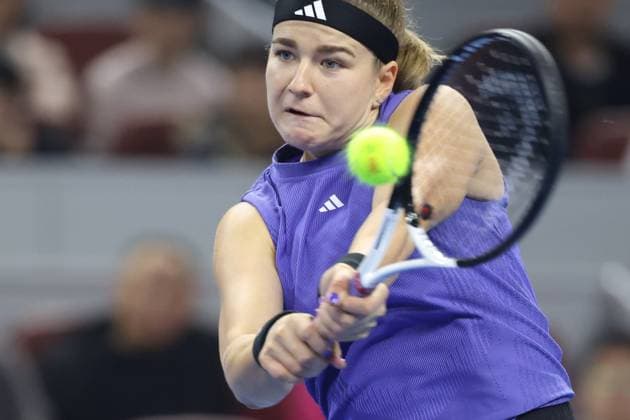 Tennis, WTA-Turnier in Peking BEIJING, CHINA - OCTOBER 06: Karolina Muchova of Czech Republic competes in the Women s Singles Final match against Coco Gauff of United States on day fourteen of 2024 China Open at National Tennis Center on October 6, 2024 in Beijing, China.  Copyright: xChinaxNewsxServicex 111522246202