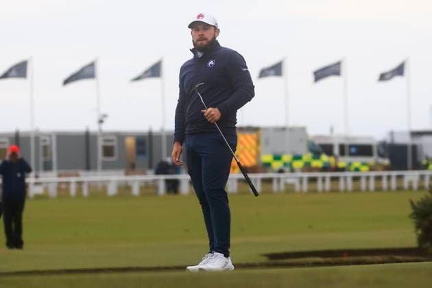 6th October 2024; The Old Course at St Andrews, Fife, Scotland; Alfred Dunhill Links Golf Championship, Final Round; Tyrrell Hatton of England on the 17th green of the Old Course, St Andrews, during the final round of the Dunhill Links Championship  ActionPlus12701276 DavidxYoung