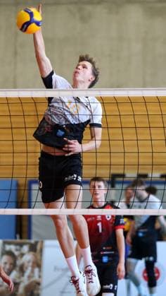BAU 06.10.2024 Ludwigsburg Volleyball Barock Volleys MTV Ludwigsburg vs. Ceratonia Volleys Eltmann, Jannik Bachmann (LB)