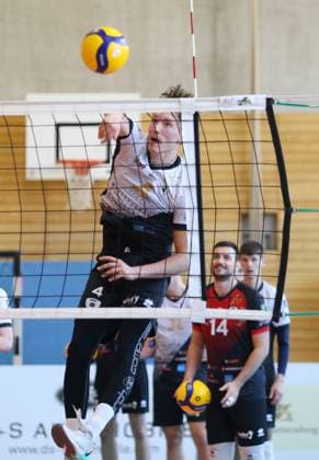 BAU 06.10.2024 Ludwigsburg Volleyball Barock Volleys MTV Ludwigsburg vs. Ceratonia Volleys Eltmann, Darius Diefenbach (LB)