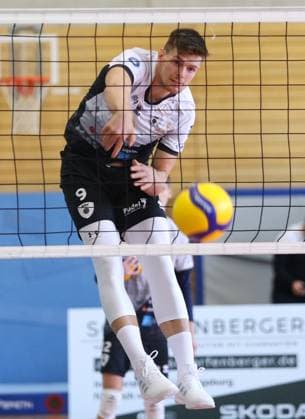 BAU 06.10.2024 Ludwigsburg Volleyball Barock Volleys MTV Ludwigsburg vs. Ceratonia Volleys Eltmann, Richard Peemüller (LB)