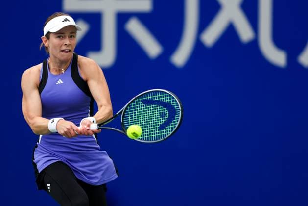 WUHAN, CHINA - OCTOBER 07: Katie Volynets of United States competes in the Women s Singles Round of 64 match against Anastasia Potapova of Russia on day three of 2024 Wuhan Open at Optics Valley International Tennis Center on October 7, 2024 in Wuhan, Hubei Province of China.  Copyright: xVCGx 111522342640