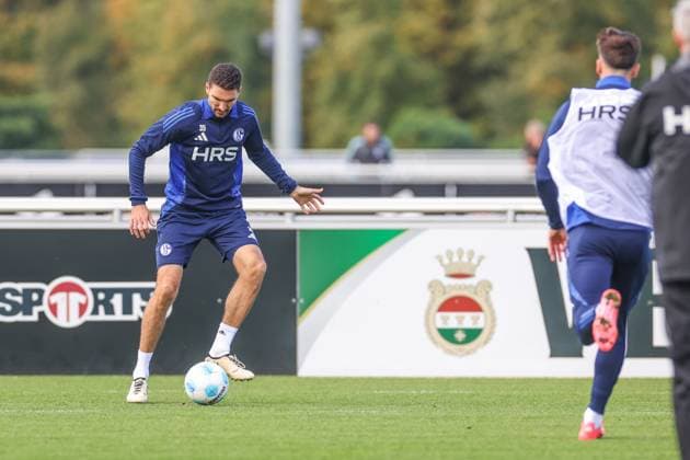 07.10.2024, Fussball, Saison 2024 2025, 2. Bundesliga, Training FC Schalke 04, Marcin Kaminski (FC Schalke 04) Gelsenkirchen NRW Deutschland xRHR-FOTOx