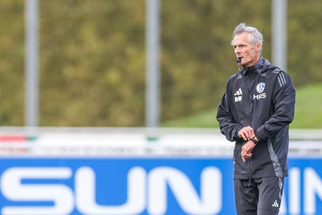 07.10.2024, Fussball, Saison 2024 2025, 2. Bundesliga, Training FC Schalke 04, Cheftrainer Kees van Wonderen (FC Schalke 04) Gelsenkirchen NRW Deutschland xRHR-FOTOx