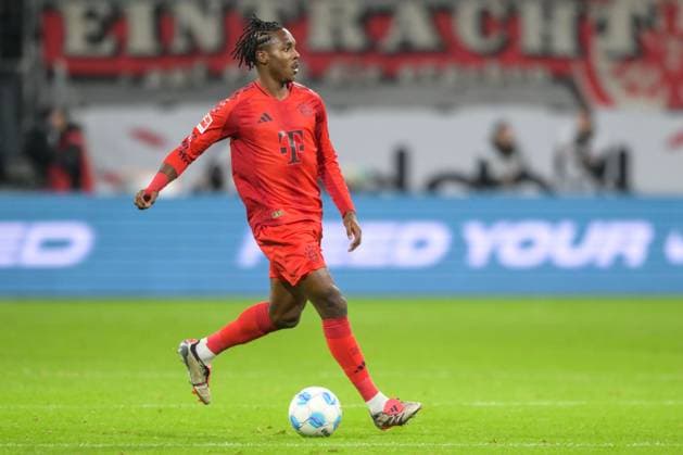 Fußball, 1. Bundesliga, 20241006, SG Eintracht Frankfurt - FC Bayern München. Im Bild Mathys TEL (FC Bayern München, 39). Frankfurt Deutsche Bank Park Hessen Deutschland Copyright: Passion2Press MarkusxFischerx
