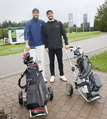 07.10.24 VfB Stuttgart Golf Cup 2024 Deutschland, Marhördt, 07.10.2024, Fussball, Bundesliga, VfB Stuttgart Golf Cup 2024: v.l. Stefan Drljaca, Fabian Bredlow.