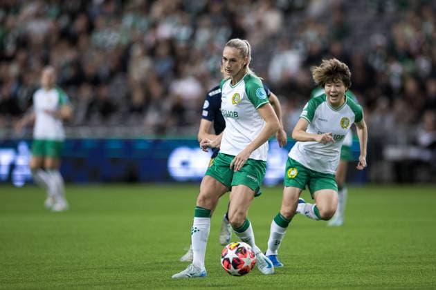 241009 Ellen Wangerheim of Hammarby during the UEFA Women s Champions League football match between Hammarby and St Pölten on October 9, 2024 in Stockholm. Photo: Kenta Jönsson BILDBYRAN COP 210 KJ0195 fotboll football soccer fotball champions league hammarby st pölten dam bbeng bbauto Copyright: KENTAxJÖNSSON BB241009KJ023