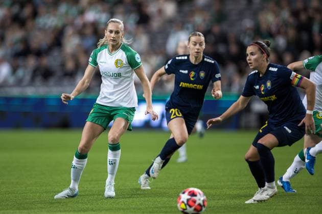 241009 Ellen Wangerheim of Hammarby during the UEFA Women s Champions League football match between Hammarby and St Pölten on October 9, 2024 in Stockholm. Photo: Kenta Jönsson BILDBYRAN COP 210 KJ0195 fotboll, football, soccer, fotball,champions league,hammarby,st Copyright: KENTAxJÖNSSON BB241009KJ024
