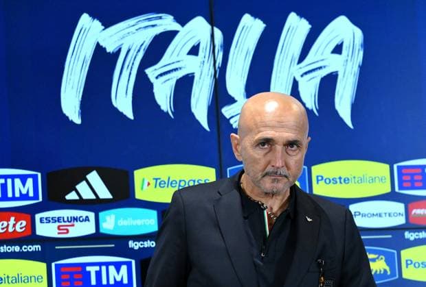 October 9, 2024, Roma, ITALY: Italy s head coach Luciano Spalletti attends a press conference, PK, Pressekonferenz at Olimpico stadium in Rome, Italy, 09 October 2024. Italy face Belgium in a UEFA Nations League soccer match on 10 October 2024 in Rome. ANSA ETTORE FERRARI UEFA Nations League: Italy s press conference  - ZUMAa110 20241009_zaf_a110_025 Copyright: xEttorexFerrarix