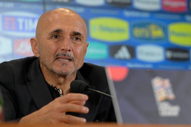 Italy s head coach Luciano Spalletti during a press conference, PK, Pressekonferenz ahead of Nations League match between Italy and Belgium at the Rome s Olympic stadium, Italy - Wednesday, October 09, 2024. - Soccer.  Copyright: xFabrizioxCorradetti LaPressex