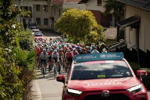 Radsport, GranPiemonte The start of the 108th edition of the Gran Piemonte 2024 a 182 km one day race from Valdengo to Borgomanero on October 10, 2024, Italy.  Copyright: xMarcoxAlpozzi LaPressex