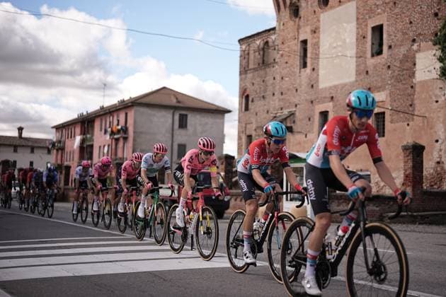 Radsport, GranPiemonte The peloton during the 108th edition of the Gran Piemonte 2024 a 182 km one day race from Valdengo to Borgomanero on October 10, 2024, Italy.  Copyright: xMarcoxAlpozzi LaPressex