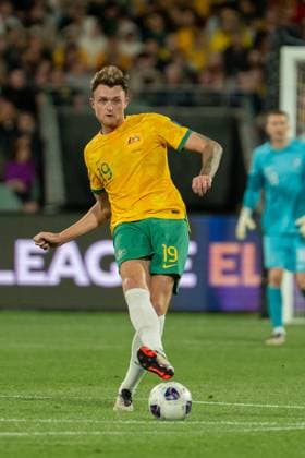 Adelaide, Australia, October 10th 2024: Harry Souttar (19 Australia) passes the ball during the FIFA World Cup, WM, Weltmeisterschaft, Fussball 2026 AFC Asian Qualifiers Round 3 game between Australia and China PR at Adelaide Oval in Adelaide, Australia. (Noe Llamas SPP)  Copyright: xNoexLlamasx xSPPx spp-en-NoLlSp-2008-241010-NLB03732