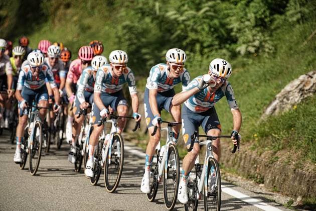 the group during the 108th edition of the Gran Piemonte 2024 a 182 km one day race from Valdengo to Borgomanero on October 10, 2024, Italy.  Copyright: xMarcoxAlpozzi LaPressex