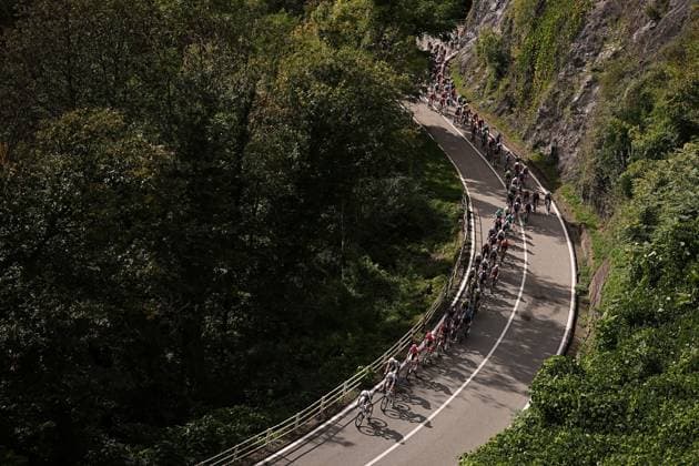 the group during the 108th edition of the Gran Piemonte 2024 a 182 km one day race from Valdengo to Borgomanero on October 10, 2024, Italy.  Copyright: xMarcoxAlpozzi MarcoxAlpozzi;xMarx