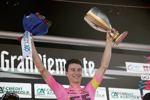 POWLESS Neilson -EF EDUCATION - EASYPOST winner of the 108th edition of the Gran Piemonte 2024 a 182 km one day race from Valdengo to Borgomanero on October 10, 2024, Italy.  Copyright: xMarcoxAlpozzi LaPressex