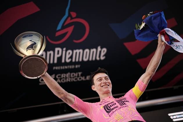 POWLESS Neilson -EF EDUCATION - EASYPOST winner of the 108th edition of the Gran Piemonte 2024 a 182 km one day race from Valdengo to Borgomanero on October 10, 2024, Italy.  Copyright: xMarcoxAlpozzi LaPressex