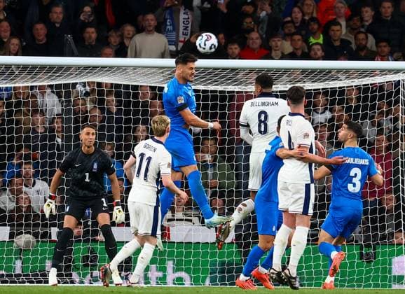 England v Greece UEFA Nations League Ntinos Mavropanos of Greece during the UEFA Nations League Group F match at Wembley Stadium, London UK Newspapers OUT Copyright: xYannisxHalasx FIL-20750-0055