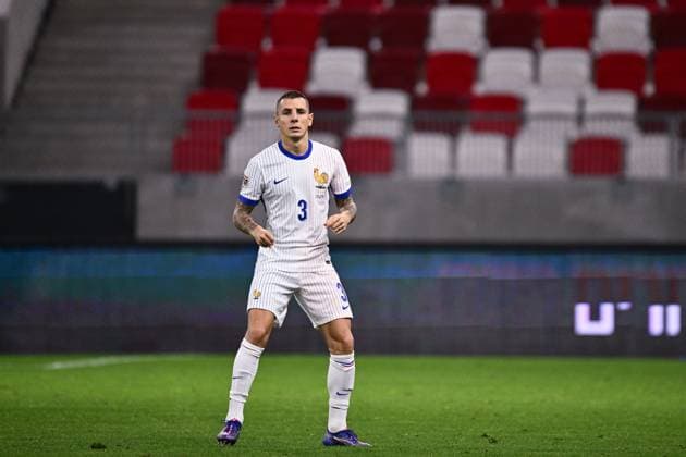 BUDAPEST, HUNGARY - OCTOBER 10: Lucas Digne of France during the UEFA Nations League 2024 25 League A Group A2 match between Israel and France at Bozsik Arena on October 10, 2024 in Budapest, H Israel v France - UEFA Nations League 2024 25 League A Group A2 Copyright: xSebastianxFrej MBxMediax