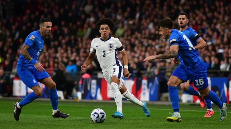 England v Greece, London, UK - 10 Oct 2024 Rico Lewis of England during the UEFA Nations League match between England and Greece on 10th October 2024 at Wembley Stadium, London London Wembley Stadium London GBR Copyright: xFrankiexOKeeffe PPAUKx PPA-141828