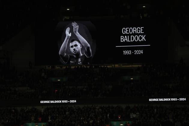 A minutes silence in tribute for George Baldock England v Greece - UEFA Nations League - League B - Group 2. Football. Wembey Stadium, London. UK. 10 OCT 2024 Editorial use only  Copyright: xJASONPIX Shutterstockx 14774704cu
