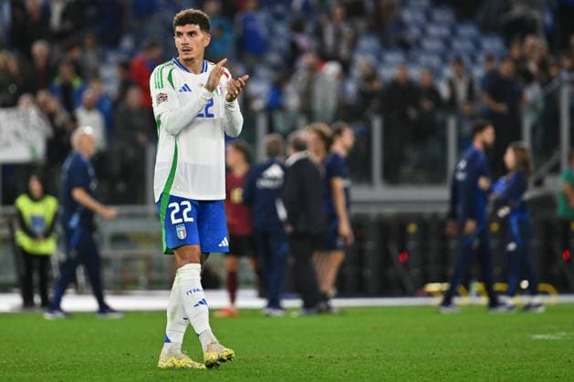 October 10, 2024, Rome, Milan, Italy: Giovanni Di Lorenzo (ITA) during the UEFA National League Matchday 3 match between Italy and Belgium at the Olympic Stadium on October 10, 2024 in Rome, Italy. CALCIO - UEFA Nations League - Italy vs Belgium  - ZUMAs349 20241010_zsa_s349_319 Copyright: xDomenicoxCippitelli IpaxSportx