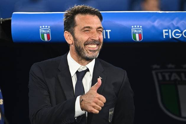 October 10, 2024, Rome, Milan, Italy: Gianluigi Buffon during the UEFA National League Matchday 3 match between Italy and Belgium at the Olympic Stadium on October 10, 2024 in Rome, Italy. CALCIO - UEFA Nations League - Italy vs Belgium  - ZUMAs349 20241010_zsa_s349_351 Copyright: xDomenicoxCippitelli IpaxSportx