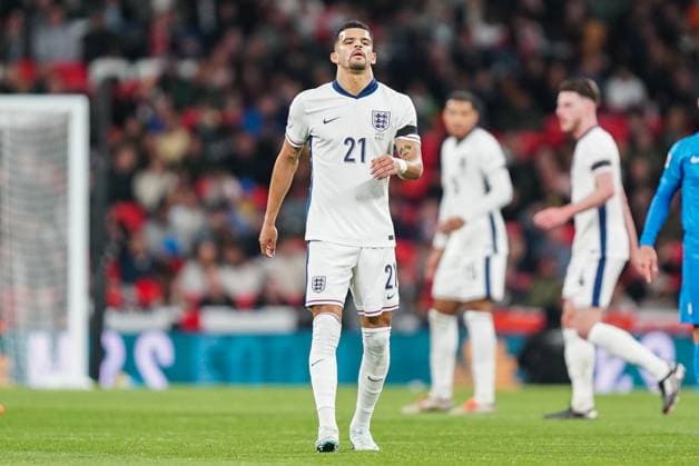 England v Greece Dominic Solanke of England looks dejected during the England v Greece UEFA Nations League Round 1 match at Wembley Stadium, London, England, United Kingdom on 10 October 2024 Editorial use only. All images are copyright Every Second Media Limited. No images may be reproduced without prior permission. Copyright: xIMAGO EveryxSecondxMediax ESM-1167-0056