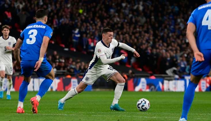 England v Greece, London, UK - 10 Oct 2024 Phil Foden of England during the UEFA Nations League match between England and Greece on 10th October 2024 at Wembley Stadium, London London Wembley Stadium London GBR Copyright: xFrankiexOKeeffe PPAUKx PPA-141850