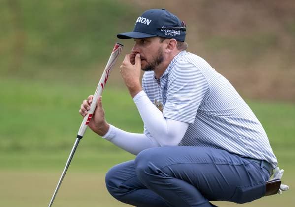 October 11, 2024, Macao, Macao Sar, China: USAÃ¢â‚¬â ¢s John Catlin in 5th place following the Round 2 of the Macao Open Golf 2024 at Macao Golf and Country Club, Macao, China, on 11 October 2024. Macao China - ZUMAr144 20241011_zap_r144_002 Copyright: xJaynexRussellx