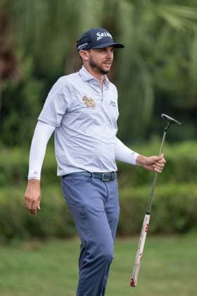 October 11, 2024, Macao, Macao Sar, China: USAÃ¢â‚¬â ¢s John Catlin in 5th place following the Round 2 of the Macao Open Golf 2024 at Macao Golf and Country Club, Macao, China, on 11 October 2024. Macao China - ZUMAr144 20241011_zap_r144_027 Copyright: xJaynexRussellx
