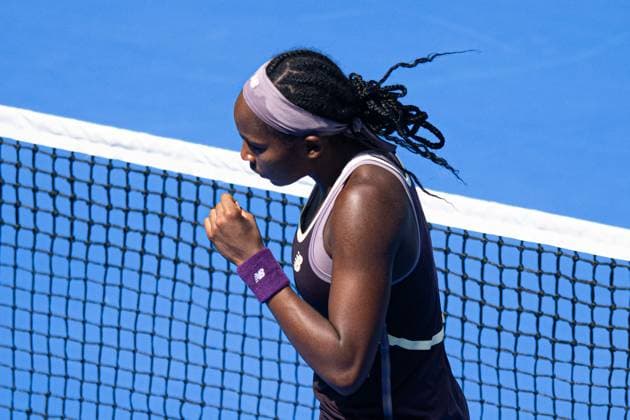 (241011) -- WUHAN, Oct. 11, 2024 -- Coco Gauff of the United States celebrates a point during the women s singles quarterfinal match against Magda Linette of Poland at the 2024 Wuhan Open tennis tournament in Wuhan, capital of central China s Hubei Province, Oct. 11, 2024. ) (SP)CHINA-WUHAN-TENNIS-WUHAN OPEN-WOMEN S SINGLES (CN) XiaoxYijiu 