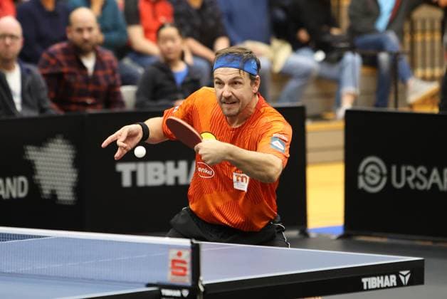 Sport Bilder des Tages 11.10.2024, Tischtennis, Herren, Bundesliga, TTBL, Saison 2024 2025, 1. FC Saarbrücken - Borussia Düsseldorf, Timo Boll (Borussia Düsseldorf) Saarbrücken Joachim-Deckarm-Halle Saarland Deutschland (DE) *** 11 10 2024, Table tennis, Men, Bundesliga, TTBL, Season 2024 2025, 1 FC Saarbrücken Borussia Düsseldorf, Timo Boll Borussia Düsseldorf Saarbrücken Joachim Deckarm Halle Saarland Germany EN Copyright: xSebastianxBachx